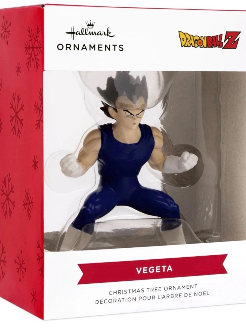 New Hallmark Dragon Ball Z Vegeta Blue Christmas Ornament 2024 Anime